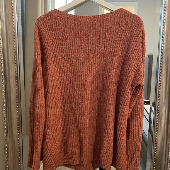 cozy sweater, side zipper sz L - Picture 5 of 5